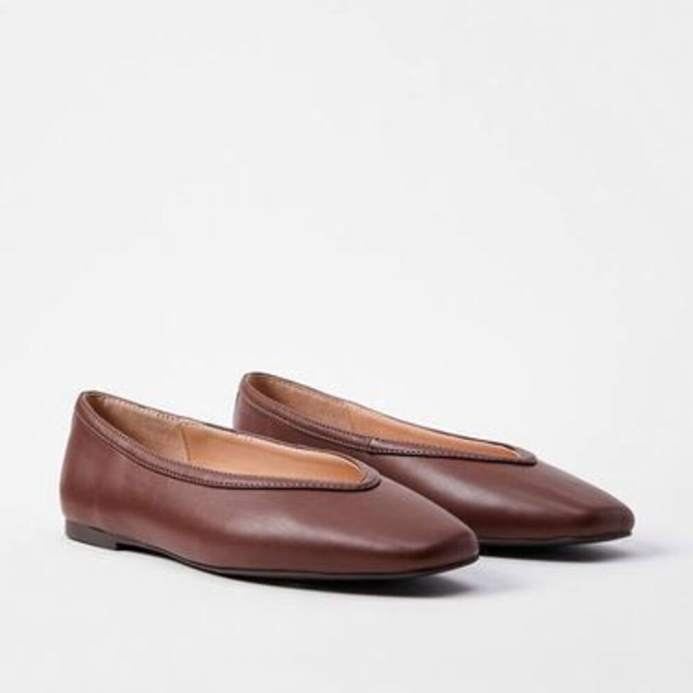 High Vamp Ballet Flats